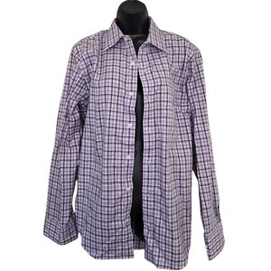 ☆Banana Republic Purple Plaid Shirt☆